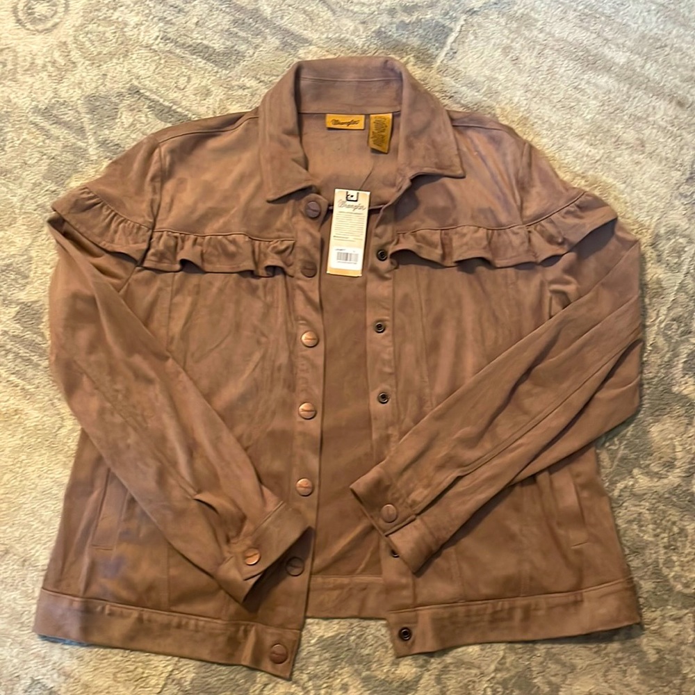Wrangler brown suede-like jacket